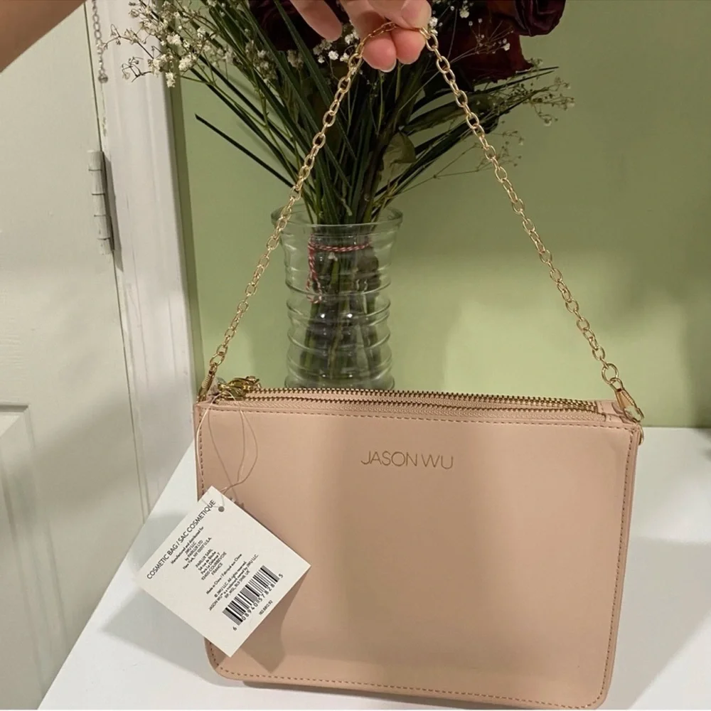 Authentic Jason Wu cosmetic beauty pouch converted to a crossbody bag
